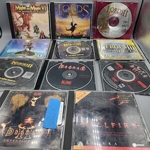 Vintage PC Game Collection Lot of 10 Games READ